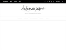 Tablet Screenshot of halamanpapua.org